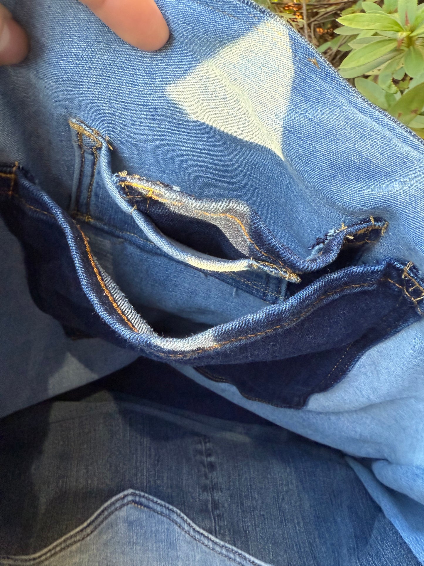 Multi Thrifted Denim Bag