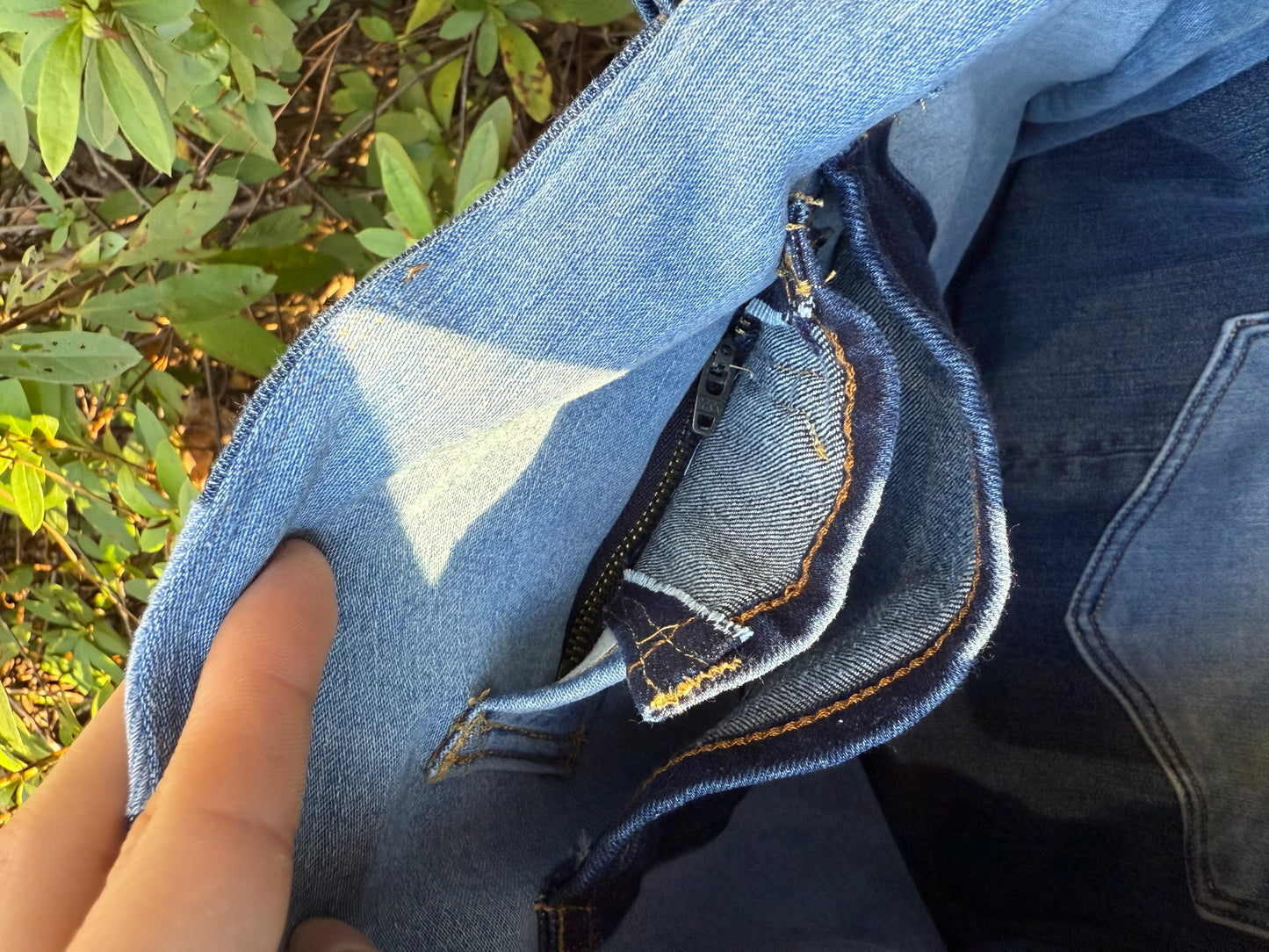 Multi Thrifted Denim Bag